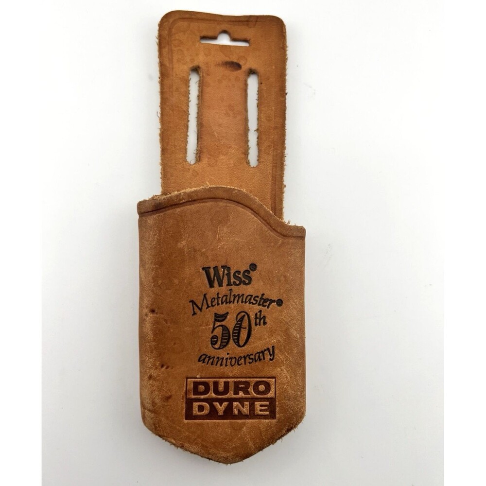 Wiss Metalmaster 50th Anniversary Leather Sheath Tool Holder Tin Snips Holster